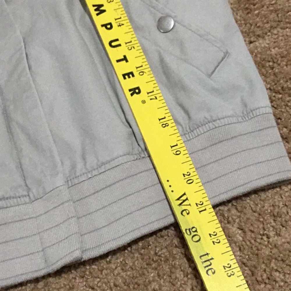⏰ Anthropology Tullette Khaki Bomber Jacket - Size S - Picture 10 of 12